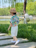 G.DUCKKIDS男童短褲夏季薄款白色2025新款兒童夏款褲子寶寶休閑五分褲外穿潮 白色 120 cm 曬單實(shí)拍圖