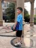 迪士尼寶寶男孩訓練服速干球衣隊服男童運動(dòng)服中大童短袖兒童籃球服套裝夏季 藍色 150 建議140-150cm11-12歲 曬單實(shí)拍圖
