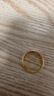 夢(mèng)金園黃金戒指 古法足金泥鰍背素圈可調節指環(huán)男女同款戒 生日禮物 約6.28g-面寬約5mm-克重多退少補 曬單實(shí)拍圖