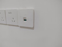 萬級（OFNPFTTH） 電腦光纖插座面板 86型SC耦合器光纖墻壁插座 移動光纖接口面板插座 白色單口 2-81116 曬單實拍圖