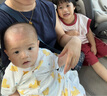 BASIC HOUSE/百家好復(fù)古撞色格子蕾絲拼接連衣裙女2025夏顯瘦長裙 藏青色 M 曬單實拍圖