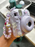 京川旭拍立得mini12保護(hù)殼適用于富士instax mini 12保護(hù)套拍立得相機(jī)殼迷你12透明水晶殼背帶繩可調(diào)節(jié) mini12水晶殼送珠鏈+平結(jié)背帶繩+毛絨兔子掛飾 曬單實(shí)拍圖
