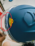 車(chē)贊兒童頭盔夏季電動(dòng)車(chē)頭盔四季通用小孩頭盔卡通男女孩保暖可愛(ài)安全 新國標藏青色（送耳朵1-13歲） 曬單實(shí)拍圖