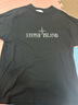 STONE ISLAND石頭島 25春夏純棉圓領(lǐng)印花LOGO短袖T恤  黑色 L 曬單實(shí)拍圖