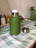 蘇泊爾（SUPOR）保溫杯大容量便攜雙飲大肚杯高顏值隨享杯  1.2L青草綠 曬單實拍圖