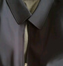 羅蒙（ROMON）春秋男士仿桑蠶絲夾克外套男中老年翻領(lǐng)衣服爸爸寬松行政干部外套 藏藍(lán)【口袋拉鏈】翻領(lǐng) 4XL 190【建議170-185斤】 曬單實(shí)拍圖