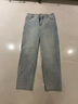 蕉內非常褲505Regular女士牛仔長(cháng)褲子直筒闊腿顯腿長(cháng) 牛仔淺藍 L 曬單實(shí)拍圖