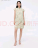 紅袖商場同款新中式改良旗袍裙夏季2024新款女裝 國風(fēng)刺繡氣質(zhì)連衣裙 碧玉綠397 S 曬單實(shí)拍圖