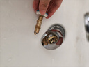 陶市（taoshi）洗手盆漏水塞按壓式彈跳芯下水器主體面盆臺盆配件萬能通用塞子 【全銅款】面盆通用 1秒防臭丨瀑布式排水 曬單實拍圖