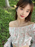QUAMERAS&LA四葉草項鏈純銀女士輕奢小眾高級感2025新款生日禮物送女友 孔雀石項鏈【999銀鑲鉆石】 曬單實(shí)拍圖