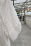 范思藍恩ECHO輕奢系列 蕾絲花邊拼接短袖連衣裙度假風(fēng)裙子2080 純凈白 M 曬單實(shí)拍圖