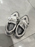 亞瑟士ASICS運動休閑鞋男女同款復古老爹鞋透氣慢跑鞋運動鞋 GEL-1090 白色/銀色 38 曬單實拍圖