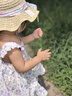 Classic Teddy精典泰迪女童連衣裙兒童吊帶裙中小童裝純棉碎花裙子夏 紫色 100 曬單實拍圖