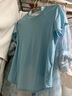 MAIA ACTIVE 夏練TEE 跑步健身短袖開(kāi)衩運動(dòng)衫上衣運動(dòng)T恤瑜伽打底衫女52TS12 西子藍 L 曬單實(shí)拍圖
