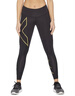 2XU Light Speed系列壓縮長(cháng)褲 MCS中腰健身褲女專(zhuān)業(yè)馬拉松運動(dòng)緊身褲 黑/金色反光logo S 曬單實(shí)拍圖