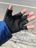 慕熙威爾 半指防曬手套男士夏季薄款騎行開(kāi)車(chē)防滑透氣網(wǎng)面女士學(xué)生戶(hù)外運動(dòng)健身釣魚(yú)露指手套 黑色 L 曬單實(shí)拍圖