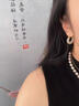 鉑米龍PLATMILLON和田玉銀耳環(huán)女碧玉耳墜輕奢耳釘綠色圓形國(guó)風(fēng)耳圈耳飾送老婆禮物 青玉款 曬單實(shí)拍圖