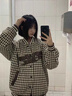 愛麥依小香風(fēng)棒球服女2025年新款夏韓版復(fù)古寬松百搭千鳥格外套ins潮 主圖色-春秋【面料】 薄款 M 86-105斤【正版品質(zhì)】 曬單實(shí)拍圖