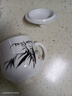 九樓閣 景德鎮高溫陶瓷茶杯帶蓋水杯描金男女通用辦公杯禮品 竹子 381ml 1個(gè) 不配碟子 曬單實(shí)拍圖