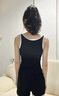 妙奕嘉睡衣女夏季女士性感家居服夏天短褲背心媽媽居家服休閑運動套裝 黑色運動背心家居服 均碼 【建議120斤內】 曬單實拍圖