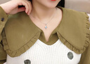 HR赫蓮娜輕奢項鏈女士時(shí)尚首飾品鎖骨鏈七夕情人節禮物送女友老婆 心中有你項鏈（藍鉆） 曬單實(shí)拍圖