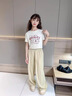 艾卡諾 I.KARNOW女童闊腿褲夏裝兒童2025新款夏季大童夏天冰絲薄款防蚊褲子山本褲 15106卡其色 150 曬單實(shí)拍圖