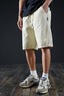 真維斯（Jeanswest）休閑短褲男士潮流新款純色簡(jiǎn)約百搭純棉寬松大碼直筒沙灘長(cháng)褲子 杏色 XL 曬單實(shí)拍圖