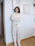 媽媽本色孕婦家居服套裝2025夏季新款產(chǎn)后哺乳喂奶薄款寬松舒適月子服睡衣 白色 M 曬單實拍圖