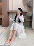 NINE WEST品牌包頭涼鞋女2025夏季新款氣質(zhì)鉚釘宴會(huì)氣質(zhì)尖頭單鞋 粉色-跟高2.5cm 20 預(yù)售訂金，補(bǔ)尾款發(fā)貨 曬單實(shí)拍圖