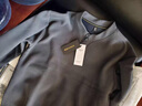 羅蒙（ROMON）高檔純色德絨衛衣男士秋冬季V領(lǐng)長(cháng)袖T恤雙面絨保暖加絨打底衫男 灰色 加絨 XL 175140-150斤 曬單實(shí)拍圖