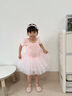 南瓜精靈舞蹈服兒童女夏季芭蕾舞裙女童短袖中國舞練功衣女孩幼兒跳舞服裝 淺粉色【短袖】 130cm(身高120-130cm) 曬單實(shí)拍圖