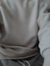 真維斯（Jeanswest）開衫毛衣男春秋季新款灰色雙拉鏈立領(lǐng)針織衫男士寬松休閑外套 【雙拉鏈針織衫】淺灰(空白) L 曬單實(shí)拍圖