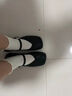微光里平底單鞋女方頭小皮鞋春夏配裙子2025新款女鞋粗跟瑪麗珍鞋豆豆鞋 黑色【38碼】 曬單實(shí)拍圖