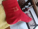 浪莎七星連珠襪子女紅色本命年純棉腳踏七星小人踩大紅色情侶襪 紅色 2雙 均碼 100%棉七星連珠女襪 曬單實(shí)拍圖