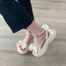 百麗踏學(xué)生涼鞋女童公主風(fēng)2025新款配裙子涼鞋女童夏季露趾防滑涼鞋女童 米白色 37 曬單實(shí)拍圖