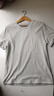 夢(mèng)特嬌純色棉質(zhì)短袖男士薄款吸汗透氣修身白色打底衫上衣內搭汗衫夏季 【V領(lǐng)】暮云灰 2XL 【適合150-170斤】 曬單實(shí)拍圖