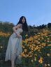 微光里法式連衣裙女薄荷綠方領(lǐng)甜美浪漫仙女氣質(zhì)長(zhǎng)裙收腰大擺海邊度假風(fēng) 水綠色 M 曬單實(shí)拍圖