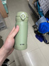 膳魔師（THERMOS）2023新款日本保溫杯男女便攜不銹鋼超輕可愛(ài)水杯子 冰綠色JNL-S IG350ml24新款 曬單實(shí)拍圖