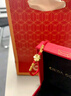 中國(guó)黃金（CHINA GOLD）四葉草黃金手鏈女足金轉(zhuǎn)運(yùn)珠紅繩首飾生日禮物女送女友老婆紀(jì)念日 京速達(dá)*四葉草手鏈 約0.3g【中金禮盒+證書(shū)】 曬單實(shí)拍圖