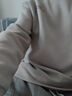 真維斯（Jeanswest）開衫毛衣男春秋季新款灰色雙拉鏈立領(lǐng)針織衫男士寬松休閑外套 【雙拉鏈針織衫】淺灰(空白) L 曬單實(shí)拍圖