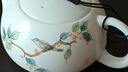 茗枝 德化白瓷茶壺西施壺 羊脂玉手繪青花中式泡茶家用陶瓷手抓壺單壺 白瓷西施壺*喜事臨門 曬單實拍圖