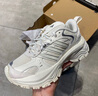 adidas明星同款下班鞋SHADOW FEVER緩震防滑厚底老爹鞋阿迪達(dá)斯   亮白/漢玉白/金屬銀   38 曬單實(shí)拍圖