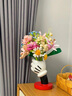 JAKi佳奇積木花仿真薔薇花郁金香花束玩具送女生生日禮物拼裝擺件 歲月靜好 曬單實(shí)拍圖