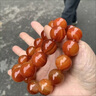 通騰  TOONTEEN天然紅瑪瑙手鏈玉石手鏈 情侶款瑪瑙手串大號(hào)富貴肚瑪瑙手排 18的12顆 曬單實(shí)拍圖