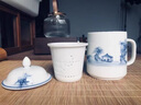 境坊間手繪竹林茶舍馬克杯家用茶水分離過濾茶葉辦公室陶瓷喝水杯子帶蓋 竹林茶舍-將軍辦公杯 純手繪 曬單實拍圖