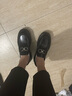 沙馳（SATCHI）男鞋秋季2025新款商務(wù)正裝樂福鞋男高檔馬銜扣厚底休閑皮鞋男 黑色 37 曬單實拍圖