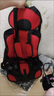 CIOODI兒童安全背帶寶寶座椅坐墊車(chē)載便攜汽車(chē)用0-4歲0至7歲0-3歲至12歲 簡(jiǎn)易款小號紅色(0-4歲) 曬單實(shí)拍圖