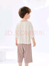 巴拉巴拉兒童睡衣夏季新款寶寶家居服套裝男女童空調(diào)服小童中大童 咖色調(diào)00355 120cm 曬單實(shí)拍圖