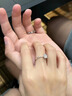 七可【可刻字】一克拉莫桑石求婚戒指情侶一對銀戒送女友老婆老公結(jié)婚 一克拉莫桑石-情侶對戒 曬單實拍圖