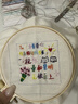 皓梵潔刺繡相框diy手工禮物制作材料包生日禮物快樂男生送女友十字繡 刺繡畫【4寸相框+卡紙+繡布】 【配全套工具+教程】 曬單實(shí)拍圖